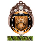 Hasty 3" Tiara Medal 2" Legacy Basketball Mylar Hasty 3" Tiara Medal 2" Legacy Basketball Mylar