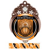 Hasty Awards Tiara 3" Basketball Legacy Medals Hasty Awards Tiara 3" Basketball Legacy Medals
