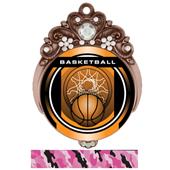 Hasty 3" Tiara Medal 2" Legacy Basketball Mylar Hasty 3" Tiara Medal 2" Legacy Basketball Mylar
