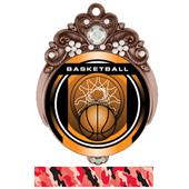 Hasty 3" Tiara Medal 2" Legacy Basketball Mylar Hasty 3" Tiara Medal 2" Legacy Basketball Mylar