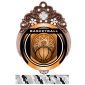 Hasty 3" Tiara Medal 2" Legacy Basketball Mylar Hasty 3" Tiara Medal 2" Legacy Basketball Mylar