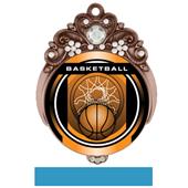 Hasty 3" Tiara Medal 2" Legacy Basketball Mylar Hasty 3" Tiara Medal 2" Legacy Basketball Mylar