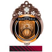 Hasty 3" Tiara Medal 2" Legacy Basketball Mylar Hasty 3" Tiara Medal 2" Legacy Basketball Mylar
