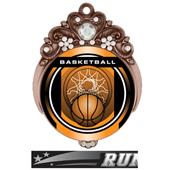 Hasty 3" Tiara Medal 2" Legacy Basketball Mylar Hasty 3" Tiara Medal 2" Legacy Basketball Mylar