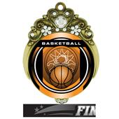 Hasty 3" Tiara Medal 2" Legacy Basketball Mylar Hasty 3" Tiara Medal 2" Legacy Basketball Mylar