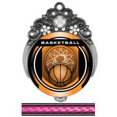 Hasty 3" Tiara Medal 2" Legacy Basketball Mylar Hasty 3" Tiara Medal 2" Legacy Basketball Mylar