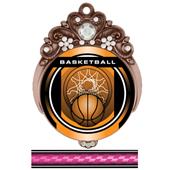 Hasty 3" Tiara Medal 2" Legacy Basketball Mylar Hasty 3" Tiara Medal 2" Legacy Basketball Mylar
