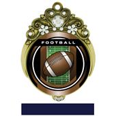 Hasty Awards Tiara 3" Football Legacy Medals Hasty Awards Tiara 3" Football Legacy Medals