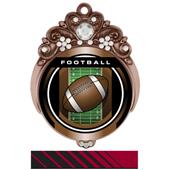 Hasty Awards Tiara 3" Football Legacy Medals Hasty Awards Tiara 3" Football Legacy Medals