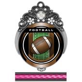 Hasty 3" Tiara Medal 2" Legacy Football Mylar Hasty 3" Tiara Medal 2" Legacy Football Mylar