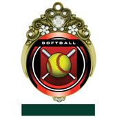 Hasty 3" Tiara Medal 2" Legacy Softball Mylar Hasty 3" Tiara Medal 2" Legacy Softball Mylar