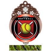Hasty Awards Tiara 3" Softball Legacy Medals Hasty Awards Tiara 3" Softball Legacy Medals
