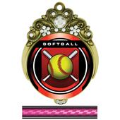 Hasty 3" Tiara Medal 2" Legacy Softball Mylar Hasty 3" Tiara Medal 2" Legacy Softball Mylar