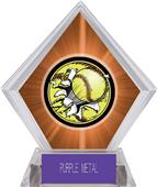 Awards Bust-Out Softball Orange Diamond Ice Trophy Awards Bust-Out Softball Orange Diamond Ice Trophy