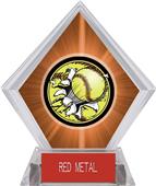 Awards Bust-Out Softball Orange Diamond Ice Trophy Awards Bust-Out Softball Orange Diamond Ice Trophy