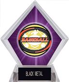 Awards Classic Baseball Purple Diamond Ice Trophy Awards Classic Baseball Purple Diamond Ice Trophy