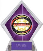 Awards Classic Baseball Purple Diamond Ice Trophy Awards Classic Baseball Purple Diamond Ice Trophy