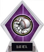 Awards Bust-Out Baseball Purple Diamond Ice Trophy Awards Bust-Out Baseball Purple Diamond Ice Trophy