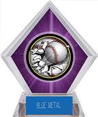 Awards Bust-Out Baseball Purple Diamond Ice Trophy Awards Bust-Out Baseball Purple Diamond Ice Trophy