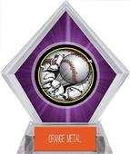 Awards Bust-Out Baseball Purple Diamond Ice Trophy Awards Bust-Out Baseball Purple Diamond Ice Trophy