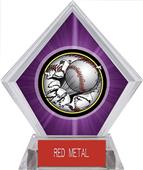 Awards Bust-Out Baseball Purple Diamond Ice Trophy Awards Bust-Out Baseball Purple Diamond Ice Trophy