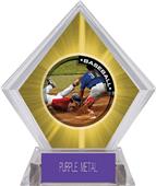 Awards P.R.2 Baseball Yellow Diamond Ice Trophy Awards P.R.2 Baseball Yellow Diamond Ice Trophy