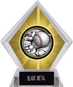 Awards Bust-Out Baseball Yellow Diamond Ice Trophy Awards Bust-Out Baseball Yellow Diamond Ice Trophy