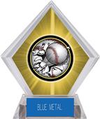 Awards Bust-Out Baseball Yellow Diamond Ice Trophy Awards Bust-Out Baseball Yellow Diamond Ice Trophy