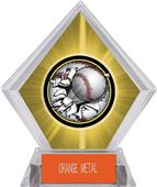 Awards Bust-Out Baseball Yellow Diamond Ice Trophy Awards Bust-Out Baseball Yellow Diamond Ice Trophy