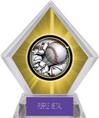 Awards Bust-Out Baseball Yellow Diamond Ice Trophy Awards Bust-Out Baseball Yellow Diamond Ice Trophy