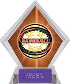 Awards Classic Baseball Orange Diamond Ice Trophy Awards Classic Baseball Orange Diamond Ice Trophy
