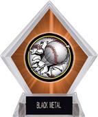 Awards Bust-Out Baseball Orange Diamond Ice Trophy Awards Bust-Out Baseball Orange Diamond Ice Trophy