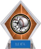 Awards Bust-Out Baseball Orange Diamond Ice Trophy Awards Bust-Out Baseball Orange Diamond Ice Trophy