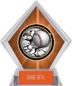 Awards Bust-Out Baseball Orange Diamond Ice Trophy Awards Bust-Out Baseball Orange Diamond Ice Trophy