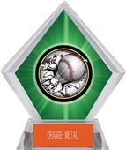 Awards Bust-Out Baseball Green Diamond Ice Trophy Awards Bust-Out Baseball Green Diamond Ice Trophy