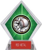 Awards Bust-Out Baseball Green Diamond Ice Trophy Awards Bust-Out Baseball Green Diamond Ice Trophy