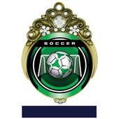 Hasty Awards 3" Tiara Medal Legacy Soccer Mylar Hasty Awards 3" Tiara Medal Legacy Soccer Mylar