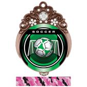 Hasty Awards 3" Tiara Medal Legacy Soccer Mylar Hasty Awards 3" Tiara Medal Legacy Soccer Mylar