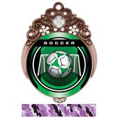 Hasty Awards 3" Tiara Medal Legacy Soccer Mylar Hasty Awards 3" Tiara Medal Legacy Soccer Mylar