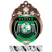 Hasty Awards 3" Tiara Medal Legacy Soccer Mylar Hasty Awards 3" Tiara Medal Legacy Soccer Mylar