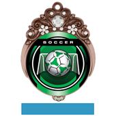 Hasty Awards 3" Tiara Medal Legacy Soccer Mylar Hasty Awards 3" Tiara Medal Legacy Soccer Mylar