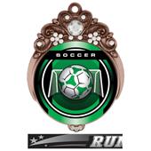 Hasty Awards 3" Tiara Medal Legacy Soccer Mylar Hasty Awards 3" Tiara Medal Legacy Soccer Mylar