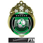 Hasty Awards 3" Tiara Medal Legacy Soccer Mylar Hasty Awards 3" Tiara Medal Legacy Soccer Mylar
