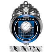 Hasty 3" Tiara Medal 2" Legacy Volleyball Mylar Hasty 3" Tiara Medal 2" Legacy Volleyball Mylar