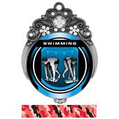 Hasty 3" Tiara Medal 2" Legacy Swimming Mylar Hasty 3" Tiara Medal 2" Legacy Swimming Mylar