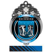 Hasty 3" Tiara Medal 2" Legacy Swimming Mylar Hasty 3" Tiara Medal 2" Legacy Swimming Mylar
