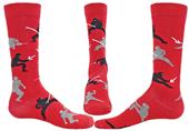 Wright Avenue Samurai Novelty Cotton Crew Socks Wright Avenue Samurai Novelty Cotton Crew Socks