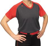 Easton V-Neck Short Sleeve Raglan Softball Jerseys Easton V-Neck Short Sleeve Raglan Softball Jerseys