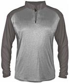 Badger Sport Pro Heather Sport 1/4 Zip Shirt Badger Sport Pro Heather Sport 1/4 Zip Shirt