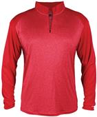 Badger Sport Pro Heather Sport 1/4 Zip Shirt Badger Sport Pro Heather Sport 1/4 Zip Shirt